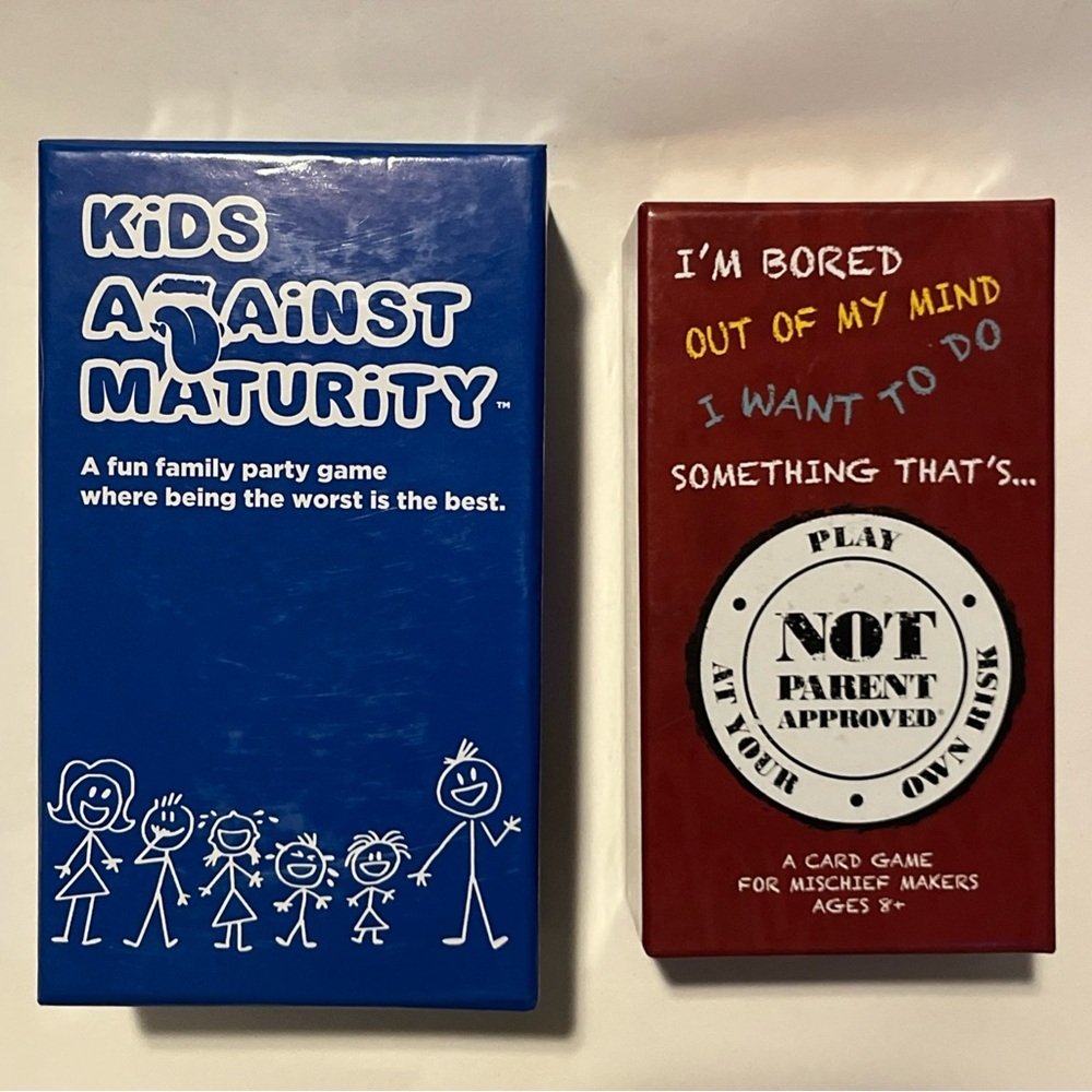 Family Card Game - Blue and Red